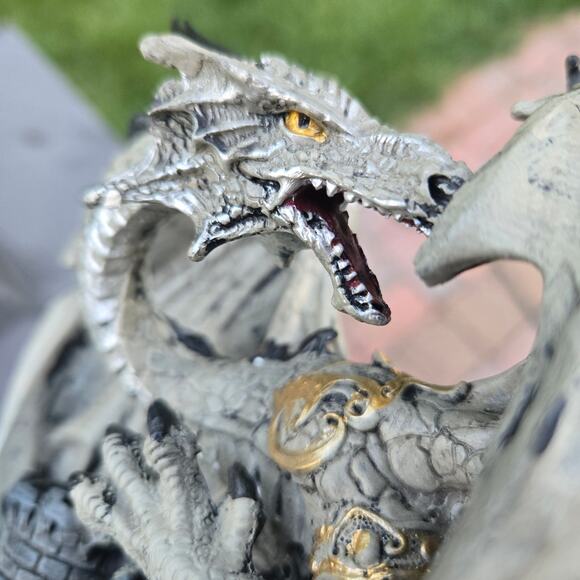 Dragon Castle Wall Hanging Decor Sword Holder - Picture 7 of 9